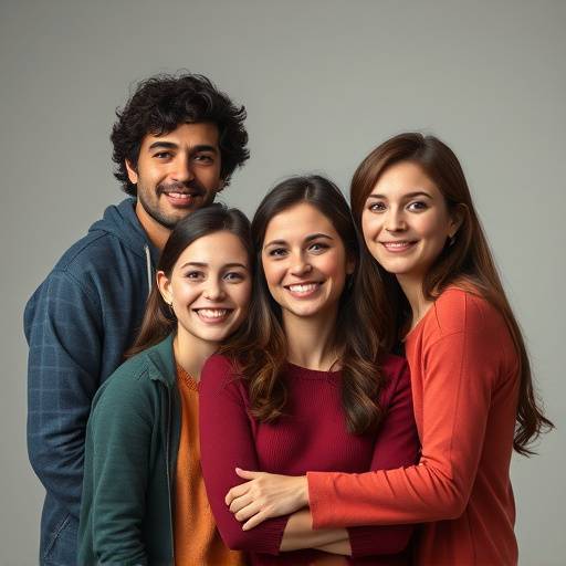 Teamfoto van de fotostudio